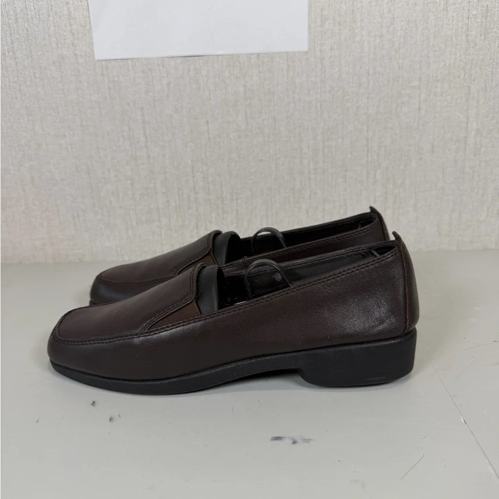 Hush Puppies Womens Heaven Loafers H55541 Leather‎ Slip On Brown Size 7.5M